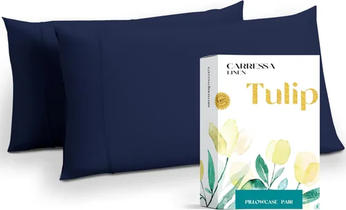 Vista 35 de Carressa Linen - Juego de sábanas individuales 100% algodón egipcio - Juego de sábanas individuales de 800 hilos de algodón egipcio