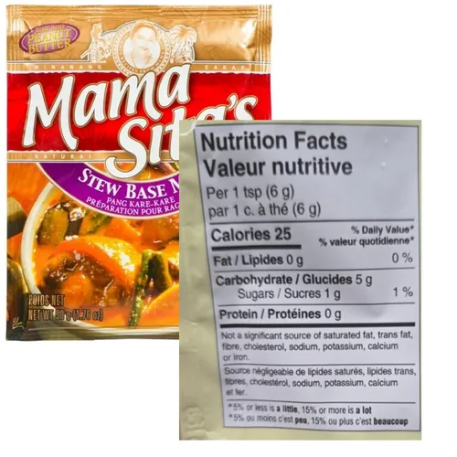 Vista 2 de Mama Sita's Mezcla base de estofado Pang Kare-Kare 1.76 (1.76 oz) Paquete de 6