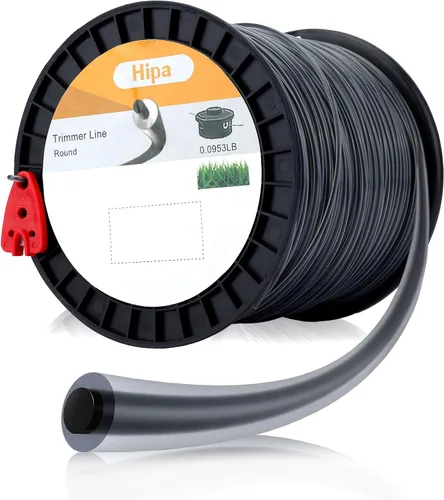 Vista 11 de Hipa Línea de recortadora de cuerda de 1 libra de 1.6mm/ 065 de 636 pies redonda para recortadora eléctrica inalámbrica universal de césped
