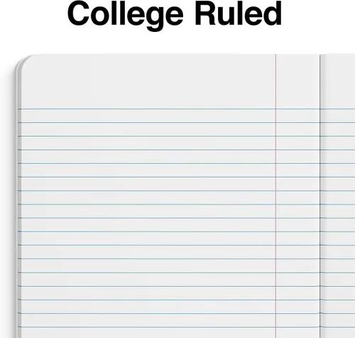 Vista 4 de STAPLES 1-Subject Composition Notebook, 7.5" x 9.75", College Ruled, 100 Sheets, Assorted