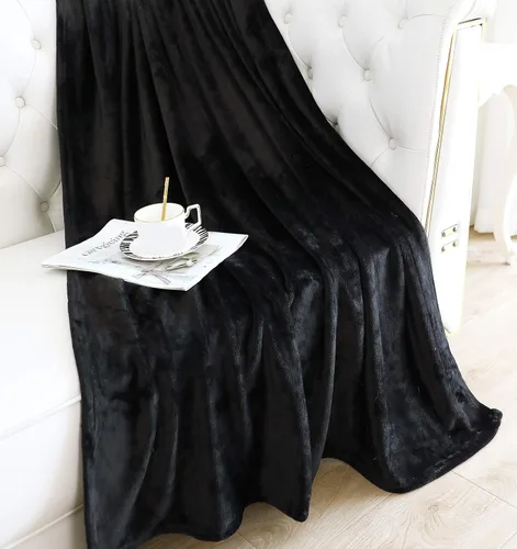 Vista 2 de TASTHROW - Manta decorativa de vellón de franela, grande, acogedora, ligera, gruesa, para todas las estaciones, adecuada para mujeres, hombres