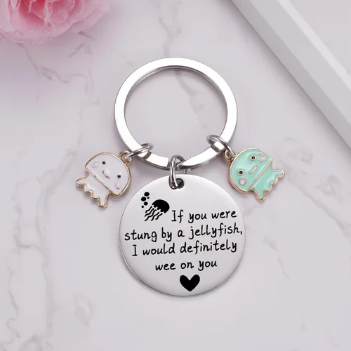 Vista 2 de Ukodnus Llavero de amistad para mujeres y mujeres, regalos para hermanas de hermana, mejor amiga, medusa para adolescentes y niñas