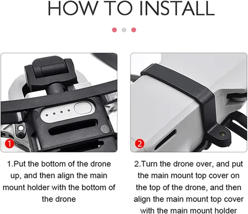 Vista 6 de Tren de aterrizaje flotante de agua y tren de aterrizaje pierna ajuste para DJI Mini 2 SE/Mini 2 extensor plegable accesorios para drones