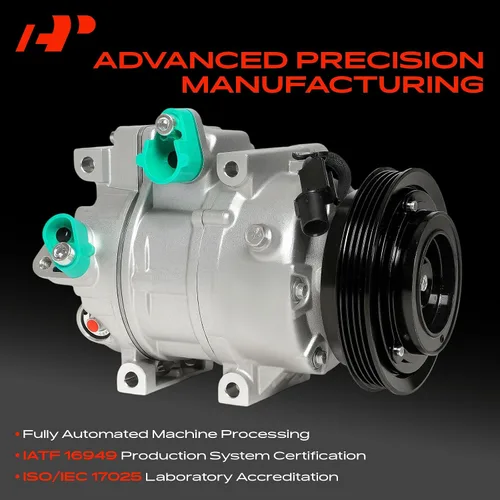 Vista 3 de A-Premium Compresor de A/C con embrague compatible con Hyundai Accent 1.6L 2006-2009, Dodge Attitude 1.6L 2006-2010 2012