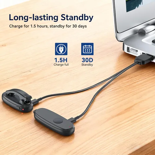 Vista 4 de Girador de páginas remoto Kindle, clic automático de página con clip para Kindle y tabletas, control de página de avance con un botón, control