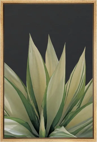 Vista 18 de SIGNWIN Lienzo enmarcado para pared, diseño de planta de bosque de montaña verde pastel, naturaleza, ilustraciones de área silvestre, arte moderno