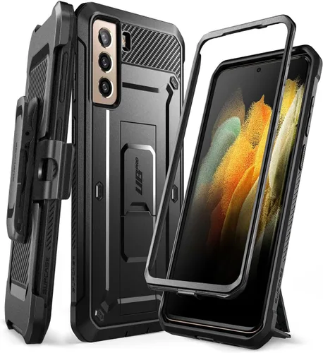 Vista 9 de SUPCASE, Unicorn Beetle Pro Series - Funda diseñada para Samsung Galaxy S21 5G (lanzamiento 2021),Funda robusta de doble capa, con función