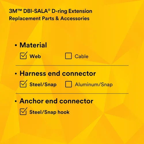 Vista 7 de 3M DBI-SALA Extensor de anillo en D de poliéster de 18