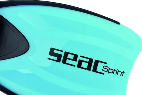 Vista 7 de SEAC - Set unisex para jóvenes Sprint Dry con máscara de buceo, esnórquel y aletas de tacón abierto, para niños y adultos