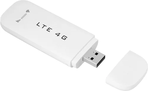 Vista 5 de Adaptador de red USB 4G LTE, Hotspot Router Módem Stick, Plug and Play, Función para compartir hotspot, expansión de memoria pequeña ()