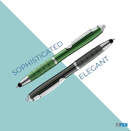Vista 6 de SYPEN Bolígrafo personalizado, bolígrafo 3 en 1, lápiz táctil y bolígrafo linterna, bolígrafo de regalo personalizado para hombres, mujeres