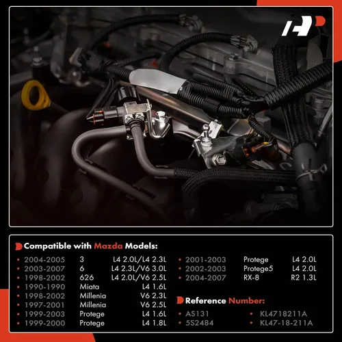 Vista 2 de A-Premium Sensor MAP de presión del colector [con 3 pines] Compatible con vehículos Mazda - 3, 6, 626, Miata, Millenia, Protege, Protege5, RX-8