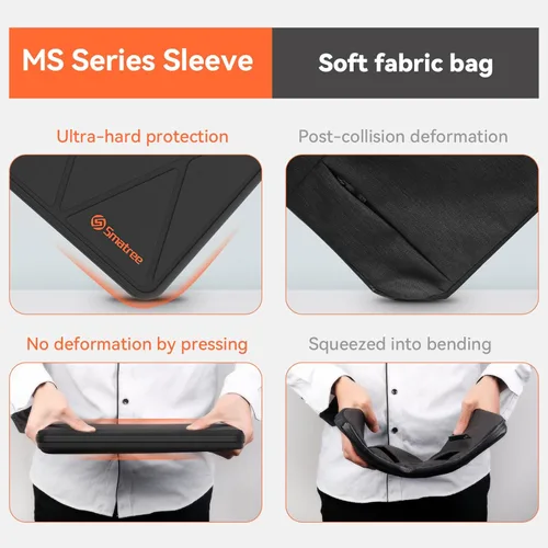 Vista 6 de Smatree MS23T Funda protectora dura EVA con soporte compatible para HP Pro x360 Fortis 11 G11/G10/G9 de 11.6 pulgadas, HP Fortis 11 G9 Q/x360 11 G3