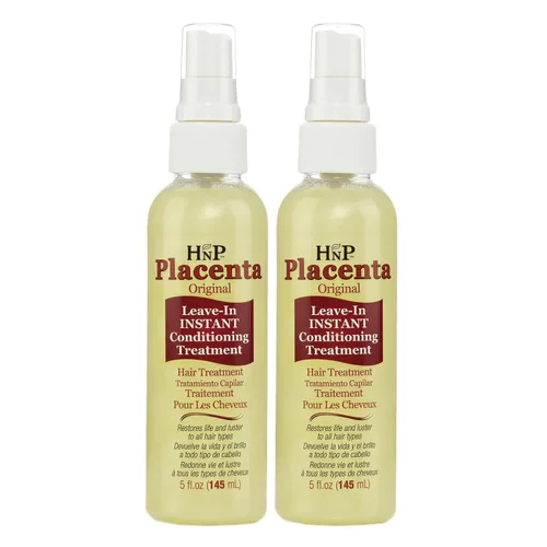 Vista 6 de HNP Tratamiento acondicionador sin enjuague de placenta con aceite de oliva, 5 onzas