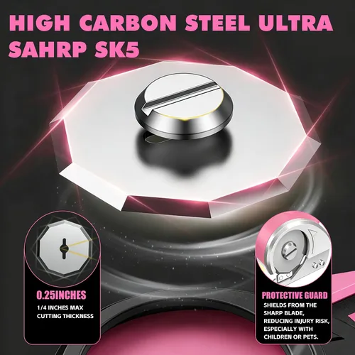 Vista 5 de Syluris Cortador de cartón, tijeras eléctricas inalámbricas, cortador de cajas eléctrico de 4.2 V con luz LED y bloqueo de seguridad, cortadores