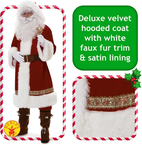 Vista 2 de Rubie's Disfraz de Papá Noel de lujo