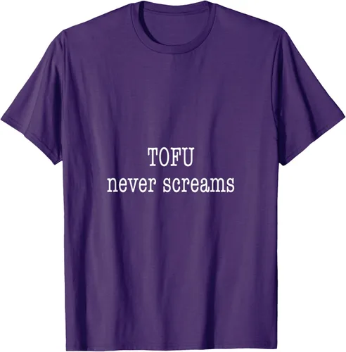 Vista 6 de Tofu Never Screams - Camiseta vegana de bienestar animal