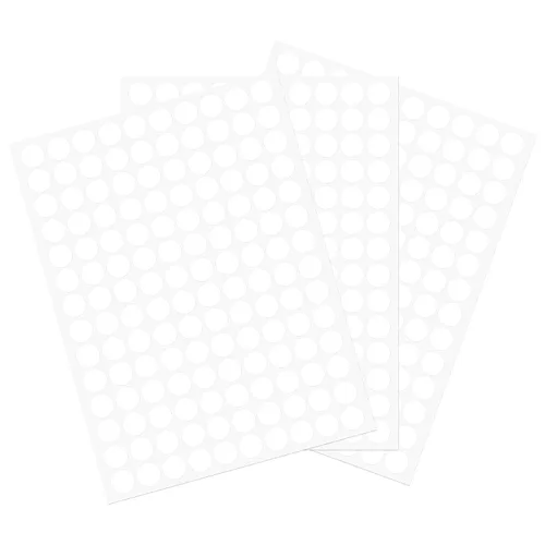 Vista 44 de uxcell 1 Hoja/140 Piezas de Pegatinas para Cubrir Agujeros de Tornillo, 12 mm de Diámetro, PVC Autoadhesivas, Tapas a Prueba de Polvo para Muebles