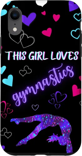 Vista 24 de Funda para iPhone 16 Gymnast This Girl Heart Loves Gymnastics Pink Teal