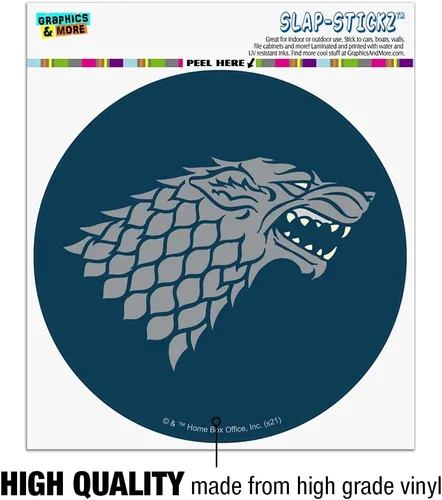Vista 3 de Juego de Tronos Stark Sigil Automotive Car Window Locker - Adhesivo para parachoques