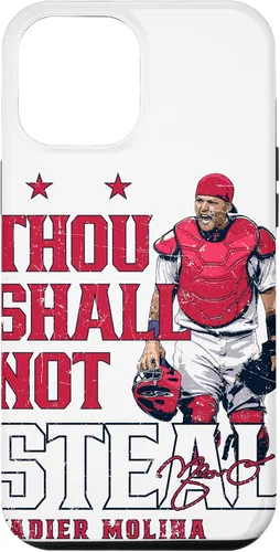 Vista 26 de Thou Shall Not Steal Yadier Molina St Louis MLBPA - Carcasa para iPhone 17