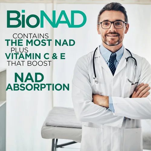 Vista 9 de BioNAD NAD+ - Potenciador de energía natural - Aumenta el NAD+ y apoya la salud general - Antienvejecimiento - Combate el envejecimiento inducido