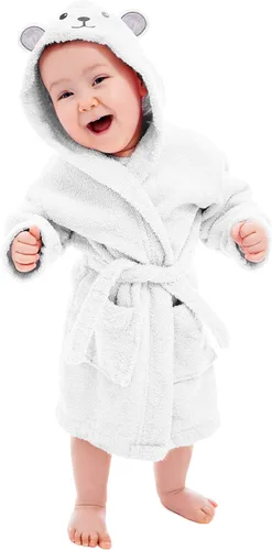 Vista 6 de HIPHOP PANDA Baby Robe for 0-9 Months