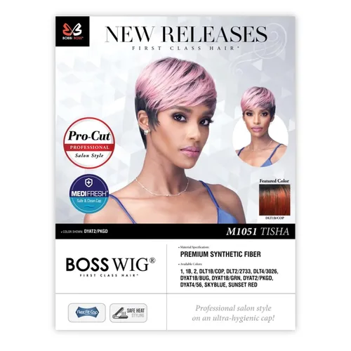 Vista 2 de BOBBI BOSS Peluca de pelo sintético premium M1051 Tisha (1)