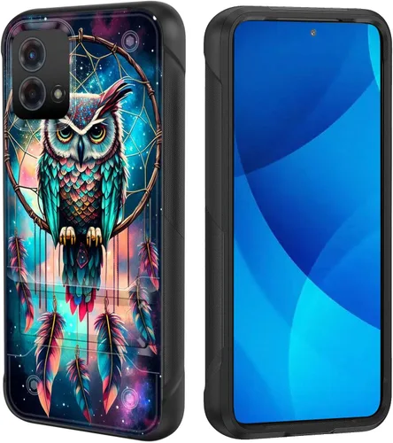 Vista 17 de Funda para Moto G 5G 2023, de doble capa, resistente a prueba de golpes, con soporte, funda protectora militar a prueba de caídas para Motorola Moto
