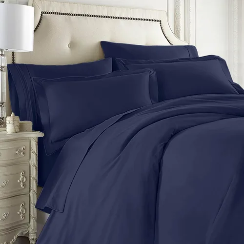 Vista 11 de Clara Clark Juego completo de ropa de cama de 5 piezas que incluye sábanas bajeras y planas, funda de edredón, fundas de almohada