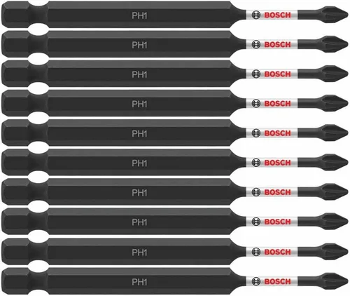 Vista 21 de BOSCH ITPH1102 - Paquete de 2 unidades de 1 pulgada. Phillips #1 Impact Tough Destornillador Brocas de Inserción