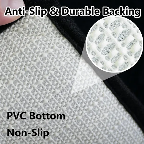 Vista 7 de Juegos de alfombras de baño de 2 piezas, alfombra de baño de felpilla extra suave ultra absorbente, alfombra de baño con base antideslizante de PVC