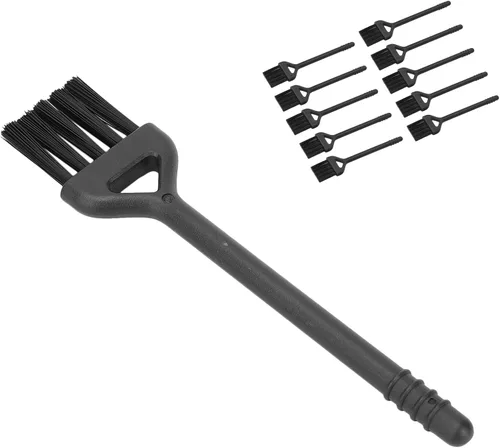 Vista 7 de 10 cepillos de limpieza de afeitadora eléctrica, mini cepillo de nailon de doble cara para afeitar, herramienta de limpieza para afeitar