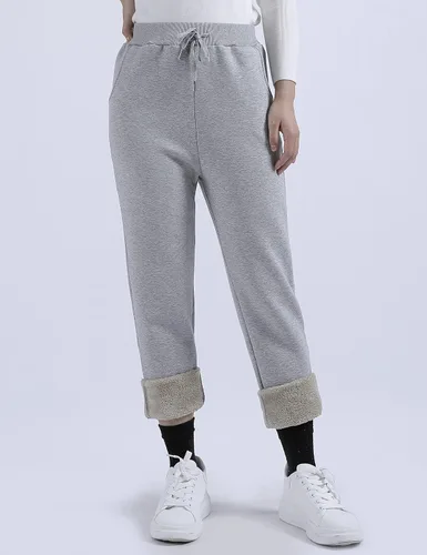 Vista 2 de Yeokou Pantalones deportivos cálidos para mujer, con forro polar Sherpa para invierno, para correr