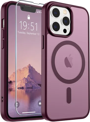 Vista 98 de SUPFINE Funda magnética para iPhone SE 2022 (3ª)/2020 (2ª), iPhone 8 (compatible con MagSafe) (protección contra caídas de grado militar), funda