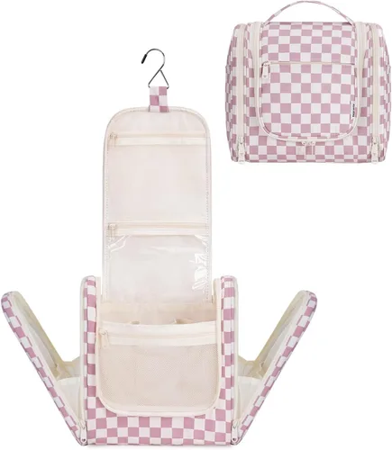 Vista 8 de Bolsa de Aseo Colgante Narwey para Mujeres, Organizador de Maquillaje de Viaje, Bolsa de Artículos de Aseo para Cosméticos, Accesorios Esenciales
