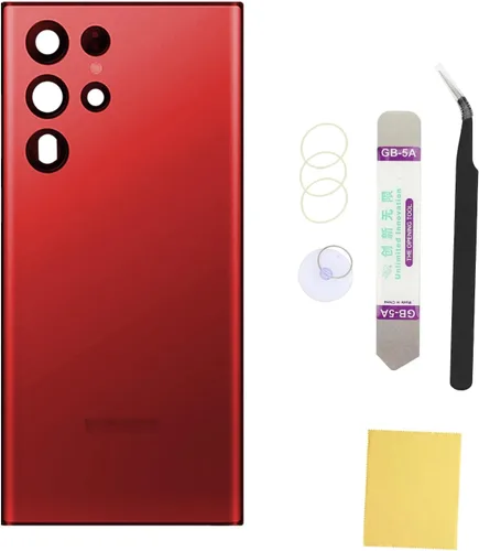 Vista 86 de Compatible con Samsung Galaxy Note 8 - Carcasa trasera de repuesto de cristal de 6.3 pulgadas, SM-N950, todos los portadores con manual de Negro