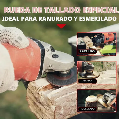 Vista 7 de Juego de discos de molienda de madera para amoladora angular, 10