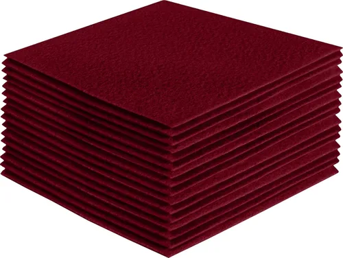 Vista 94 de FabricLA Hojas de fieltro acrílico para manualidades, cuadrados de fieltro precortados suaves de 4 x 4 pulgadas (3.9 in x 3.9 in), utiliza hojas