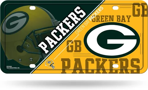 Vista 18 de Rico Industries Placa de matrícula de metal unisex para adultos de la NFL