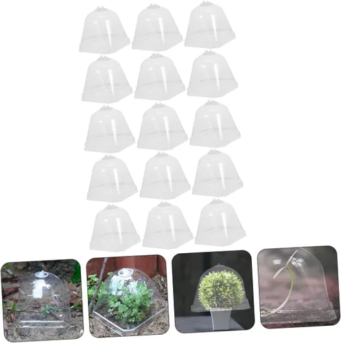 Vista 4 de MERRYHAPY Cubiertas de campana de cúpula de plantas de material resistente fabricado para jardinería y protección de invierno