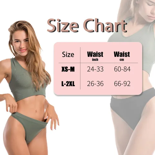 Vista 6 de Ipletix Paquete de 6 tangas para mujer, ropa interior sin costuras para mujer, bragas invisibles
