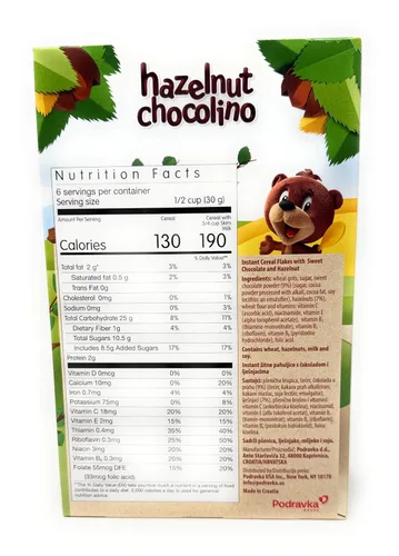 Vista 2 de Podravka Lino Hazelnut Chocolino - Copos de cereales - 7.05 oz (paquete de 2)