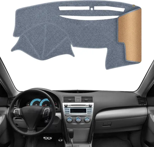 Vista 16 de Alfombrilla Cobertora para Salpicadero Compatible con Toyota Sienna 2010-2004 (Sin Modelos HUD), Alfombrilla Antirreflejos para Salpicadero de Negro