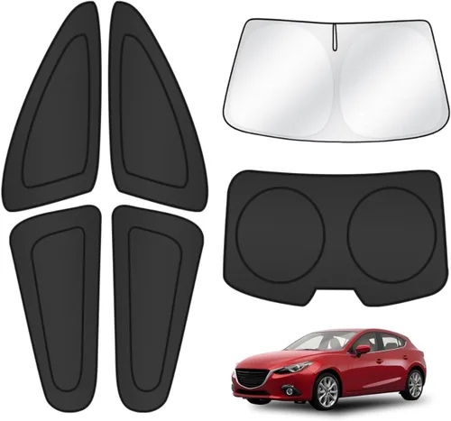 Vista 86 de T TGBROS Parasol para parabrisas para BMW X1 F48 2016 2017 2018 2019 2020 2021 2022 para ventana de automóvil, con bloqueo UV grueso y opaca
