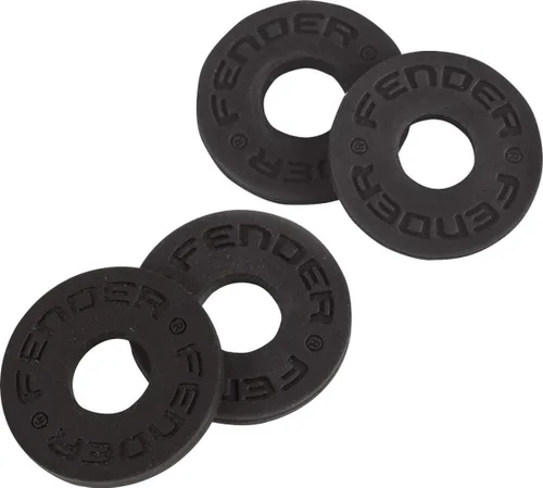 Vista 5 de Fender® Strap Blocks, 4-Pack, Negro/Rojo