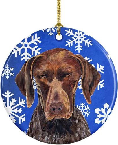 Vista 288 de Caroline's Treasures Cavalier Spaniel - Adorno de cerámica para colgar en el árbol de Navidad, para el hogar, Navidad, fiestas, regalo, 3 pulgadas