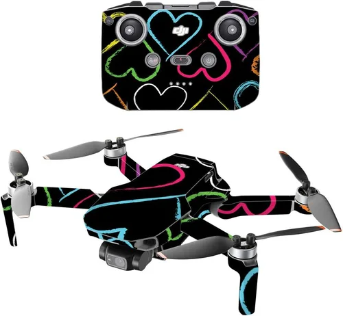 Vista 14 de MightySkins - Compatible con DJI Mini 2 Dron portátil - Argyle negro Funda protectora de vinilo duradera y única Fácil de aplicar, quitar