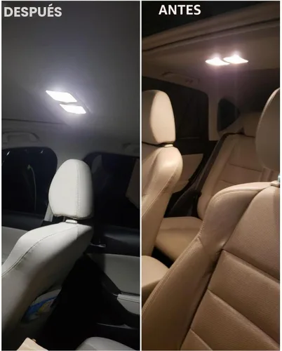 Vista 6 de Paquete de bombillas LED blancas compatibles con Mazda CX-5 CX5 2013 2014 2015 2016 2017 2018 2019 Mazda CX-5 CX5 Luz de domo de mapa interior + luz