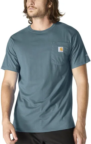 Vista 40 de Carhartt Force - Camiseta de manga corta, con bolsillo, de ajuste holgado y peso medio para hombre Malt